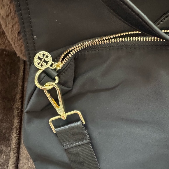Black Tote Bag with Gold Accents - Picture 5 of 6